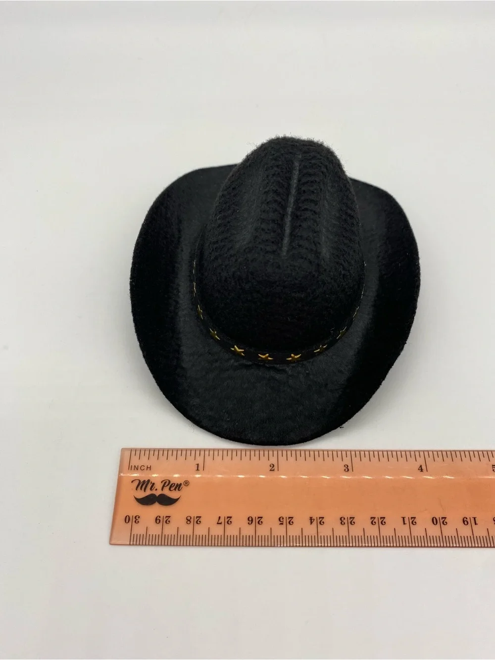 Black Pet Cowboy Hat with Adjustable Elastic Band For Small Dogs And Cats